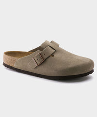 Birkenstock Boston in Taupe Suede