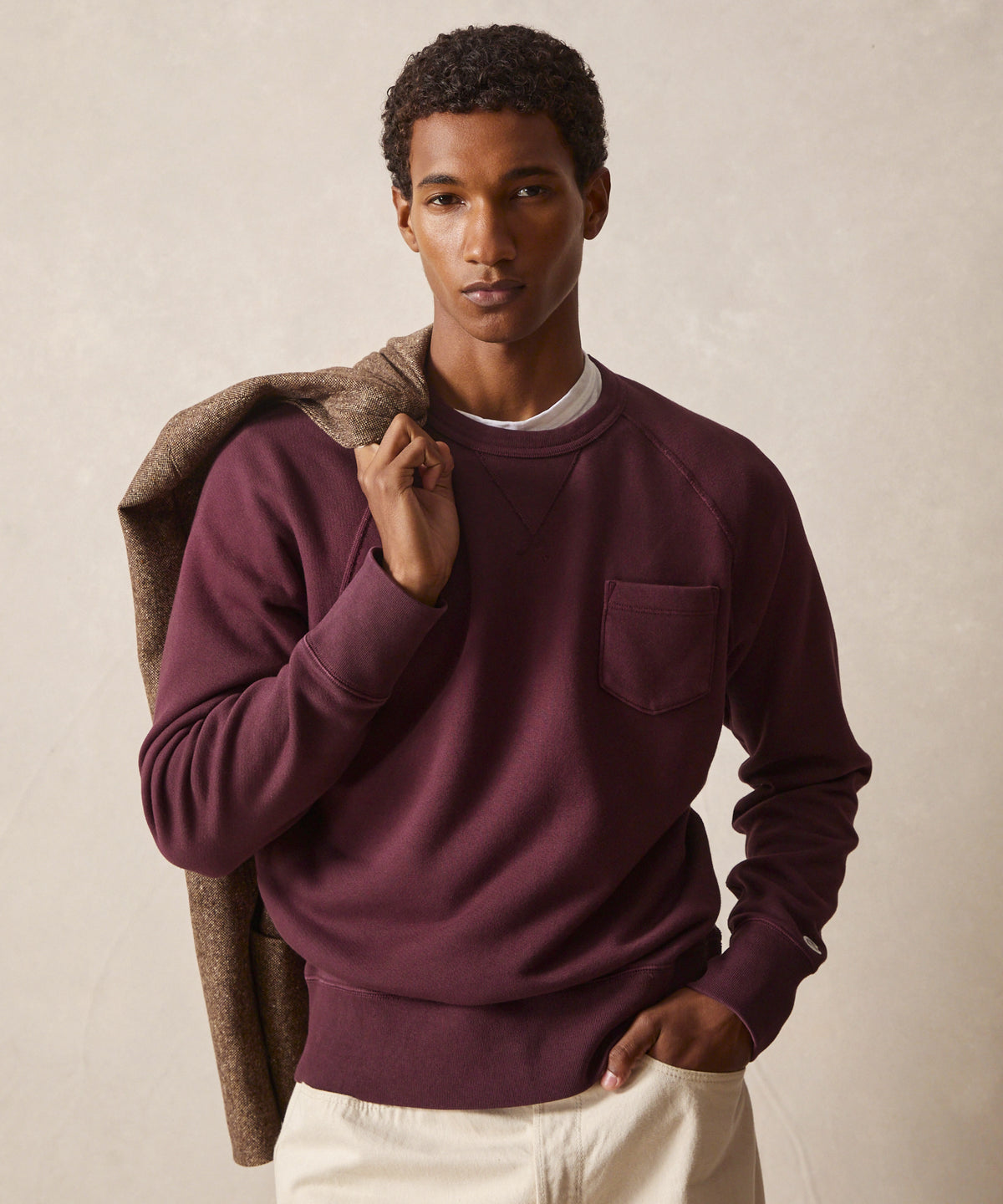 Champion Midweight Pocket Sweatshirt in Blackberry