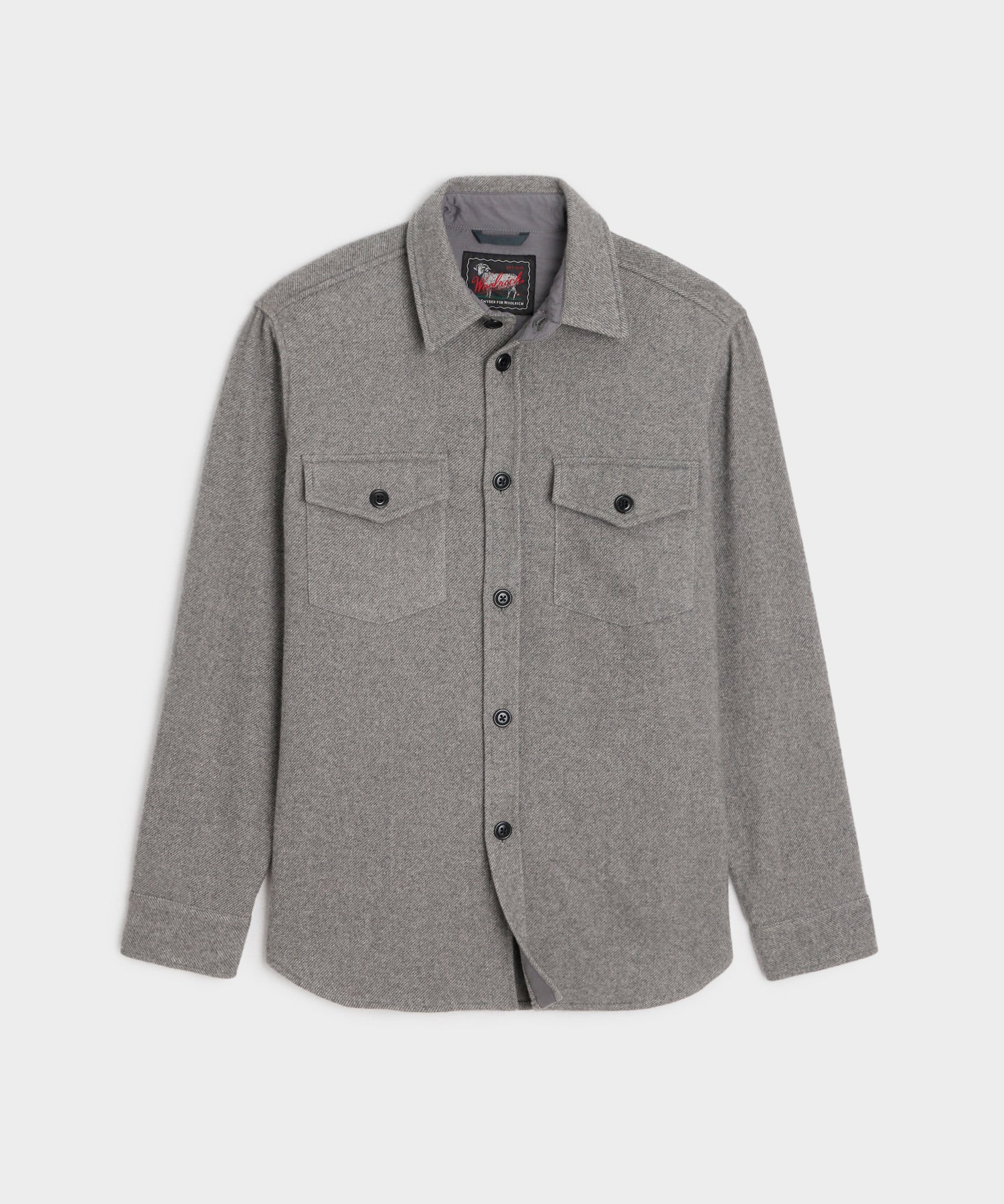 Todd Snyder X Woolrich Cashmere Shirt Jacket in Grey