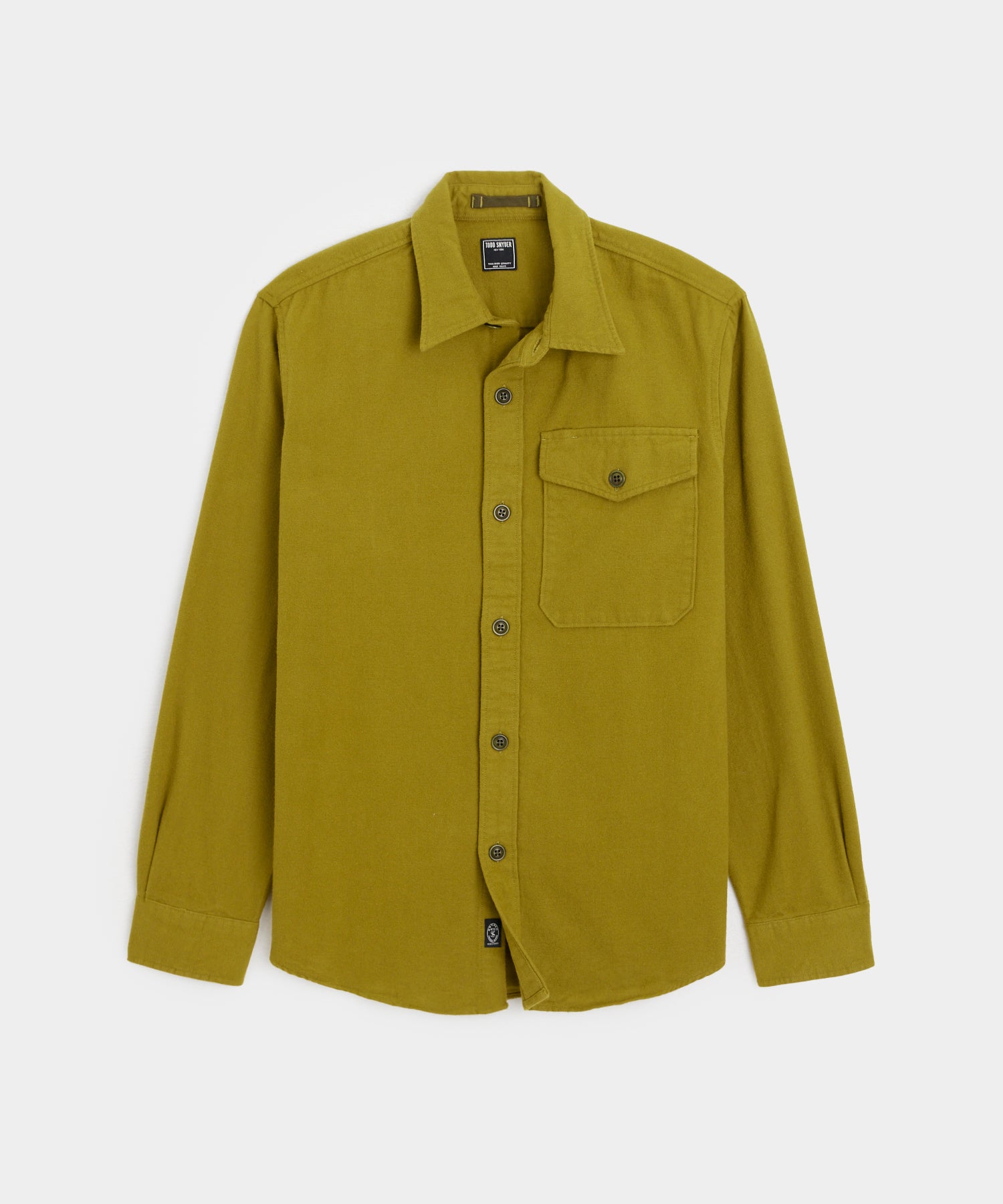 Chamois Shirt in Green Chartreuse