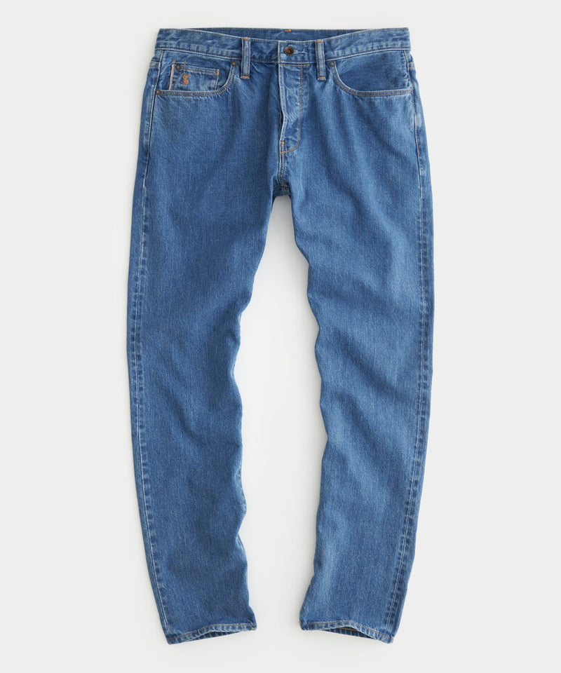 Slim Selvedge Jean in Dad Wash